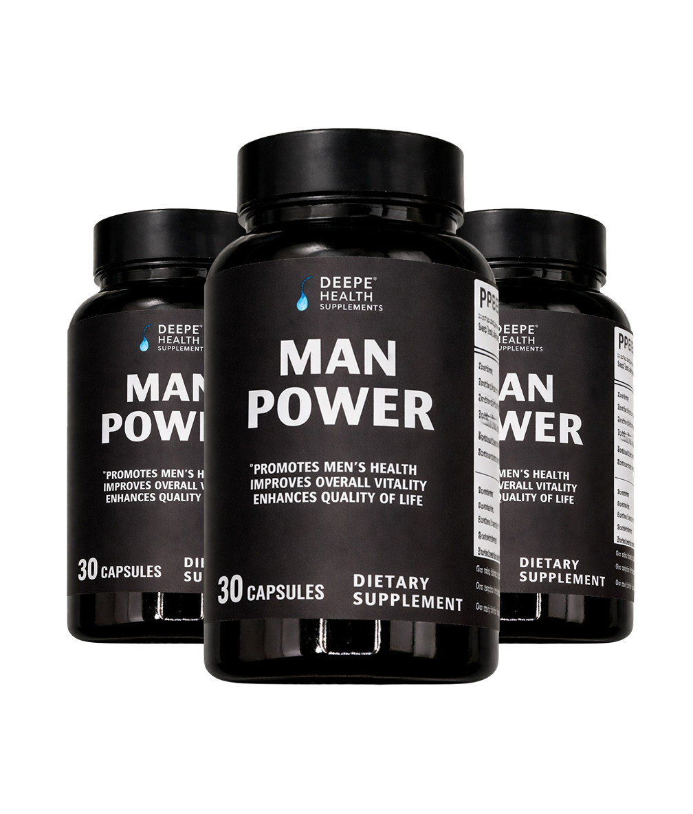 Man Power 3-Bottle Bundle — 90-Day Herbal Energy Reset | Deepe Health